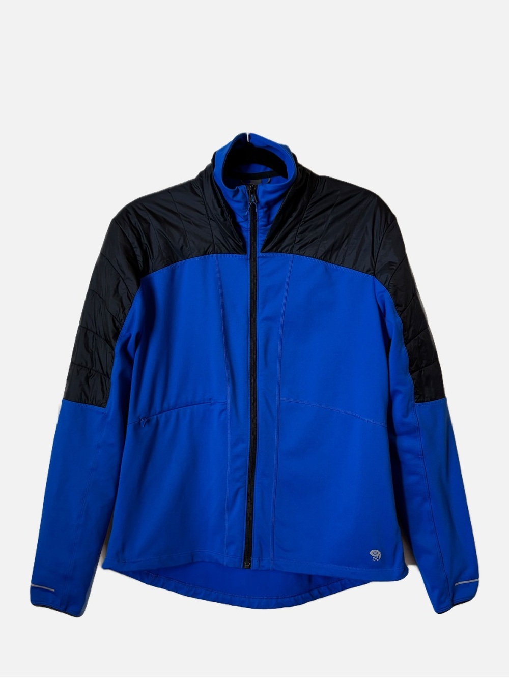 Mountain Hardwear Men's Cobalt Blue and Black Lightweight Zip Jacket Medium